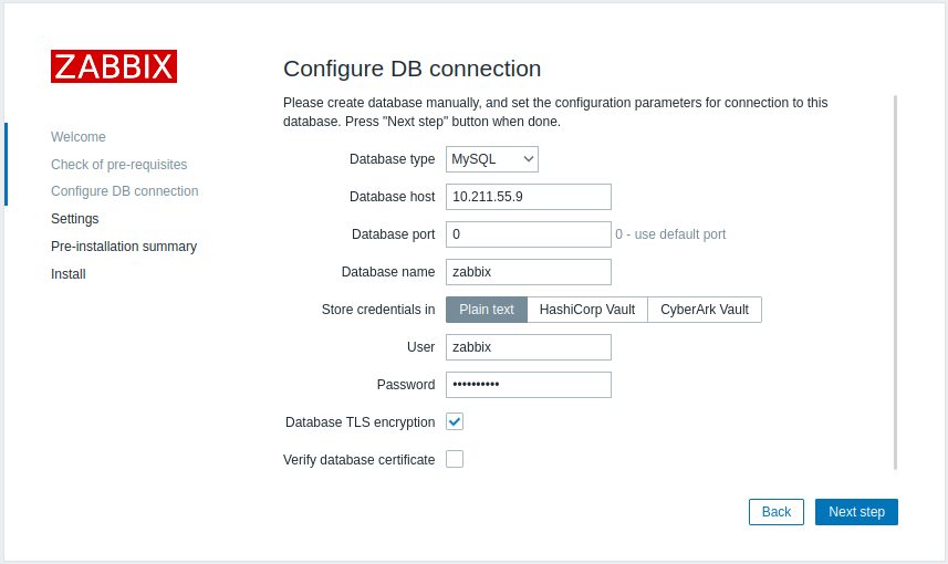 connect to mysql web gui