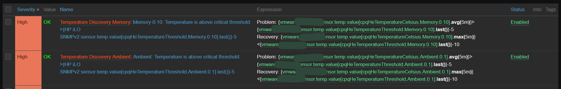 Trigger with no valid data