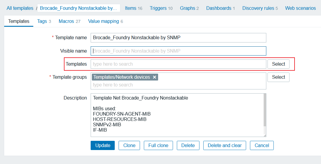 Removing Linked Templates in v6.x ZABBIX Forums