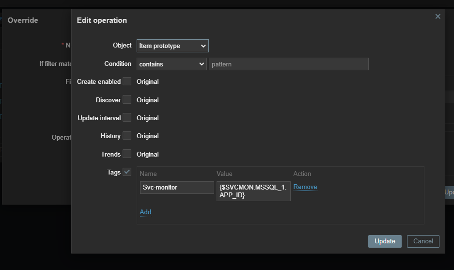 LLD Override works on MSSQL database discovery BUT NOT with Windows ...